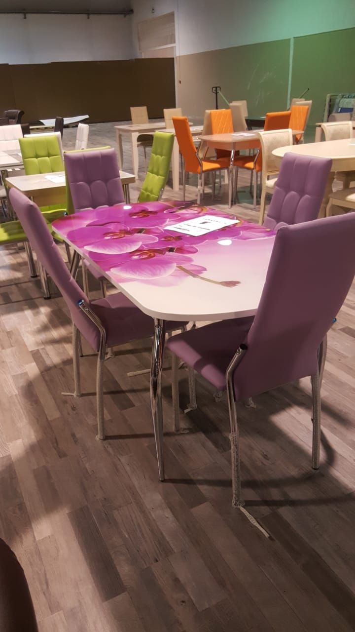 Стол раскладной с фото печатью Ривьера (1,20м- 1,50м)