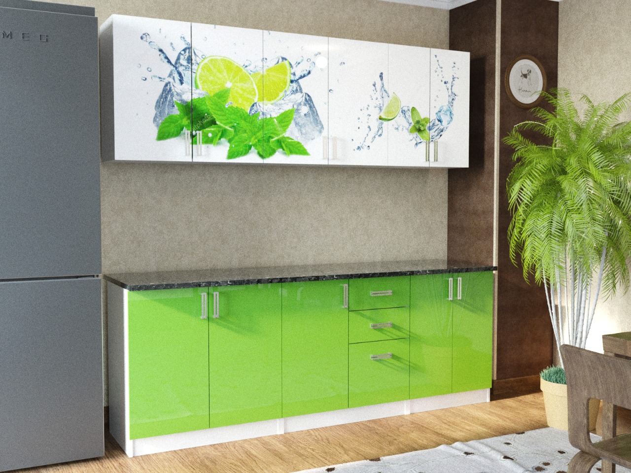 Кухонный гарнитур Оазис 2,60м